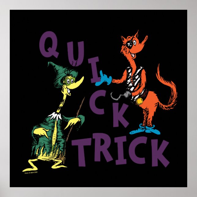 Poster Dr. Seuss | Gráfico de Halloween da Dica Rápida (Frente)