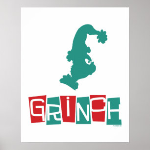 Poster Dr. Seuss Grinch - Vermelho & Verde
