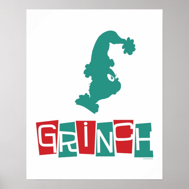 Poster Dr. Seuss | Grinch - Vermelho & Verde (Frente)