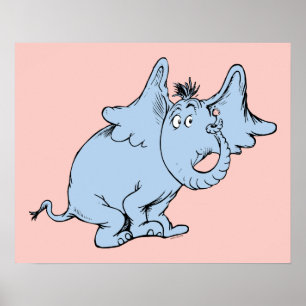 Poster Dr. Seuss   Horton de lado