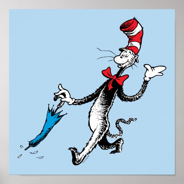 Poster Dr. Seuss | O Gato no Chapéu Caminhada com Guarda- (Frente)