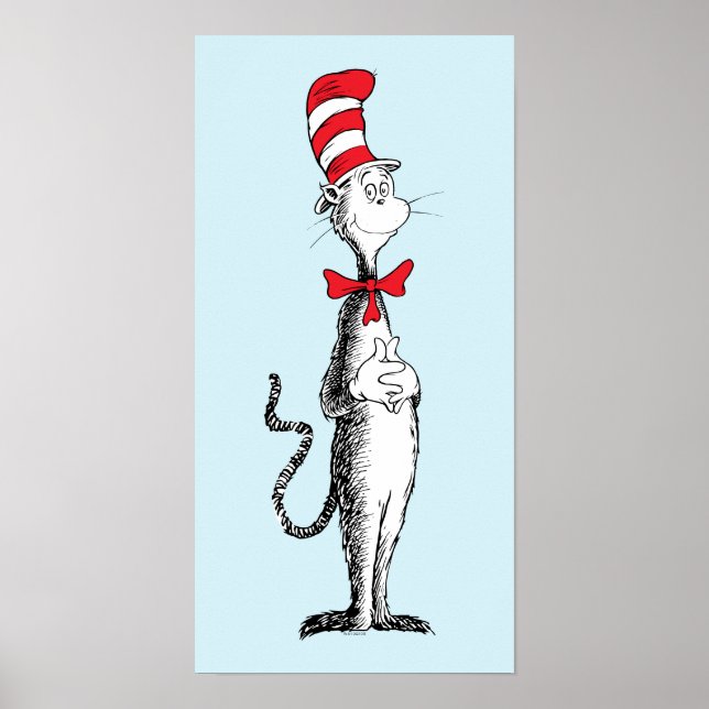 Poster Dr. Seuss O Gato no Chapéu de Pé Firme (Frente)