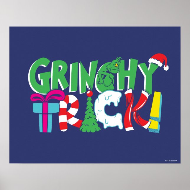 Poster Dr. Seuss | Truque Grinchy (Frente)