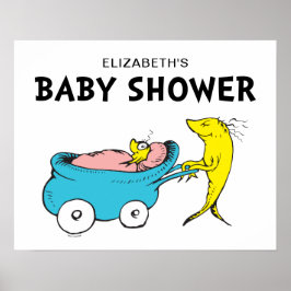 Poster Dr. Seuss | Um Peixe - Chá de Bebê