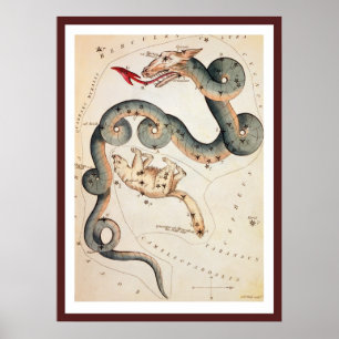 Poster Draco and Ursa Minor by Sidney Hall