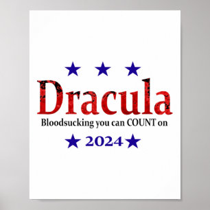 Poster Drácula 2024 - Sinal Eleitoral - Dia de as Bruxas 