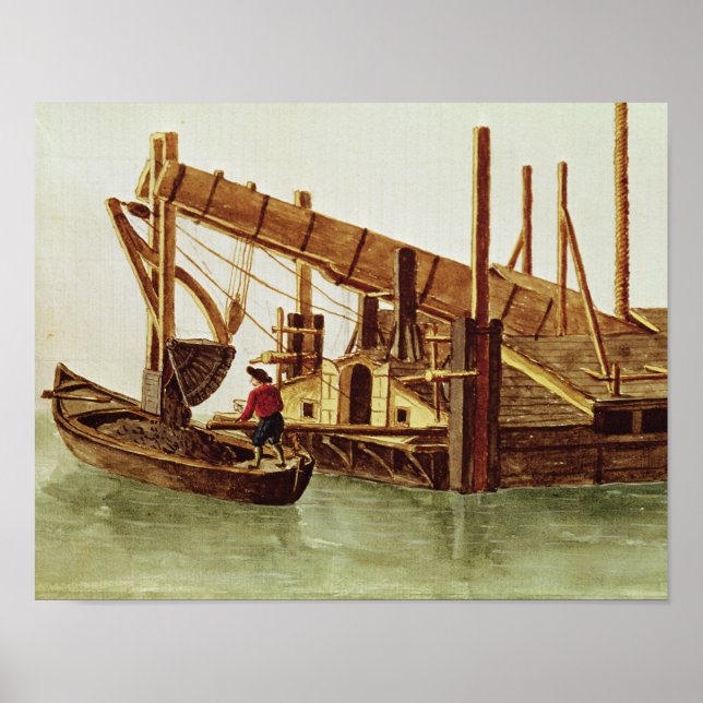 Poster Dragando um canal (Frente)