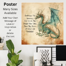 Poster Dragão - Abrace A Viagem