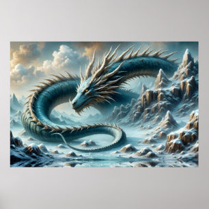 Poster Dragão acorda em um mundo gelado