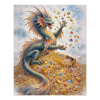 Póster Dragão Aquático