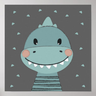 Poster Dragão - Boneco de Cartoons