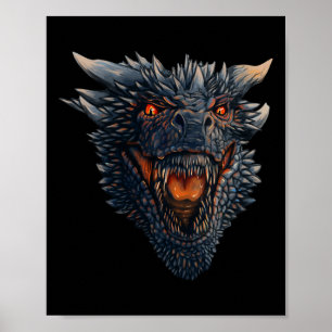 Poster Dragão Cabeça Prestes A Explodir Incêndios