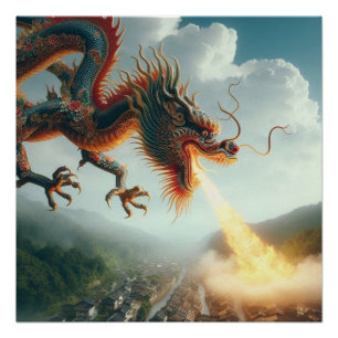Póster Dragão Chinês