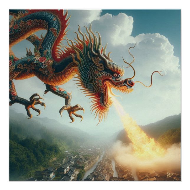 Póster Dragão Chinês (Frente)