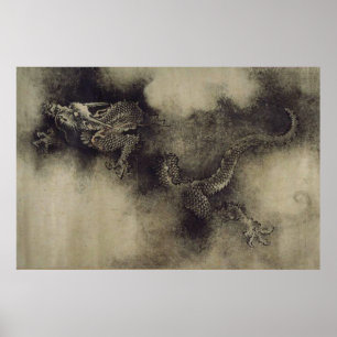 Poster Dragão chinês da dinastia Song por Chen Rong