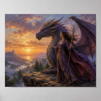 Poster Dragão com seu Mestre