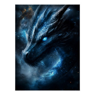 Póster Dragão Cósmico Guardião das Estrelas