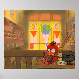 Póster Dragão da Biblioteca