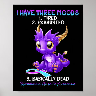 Poster Dragão da Consciência da Artrite Reumatoide Eu Ten