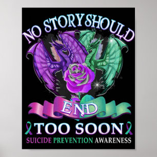 Poster Dragão da Consciência do Suicídio Nenhuma História