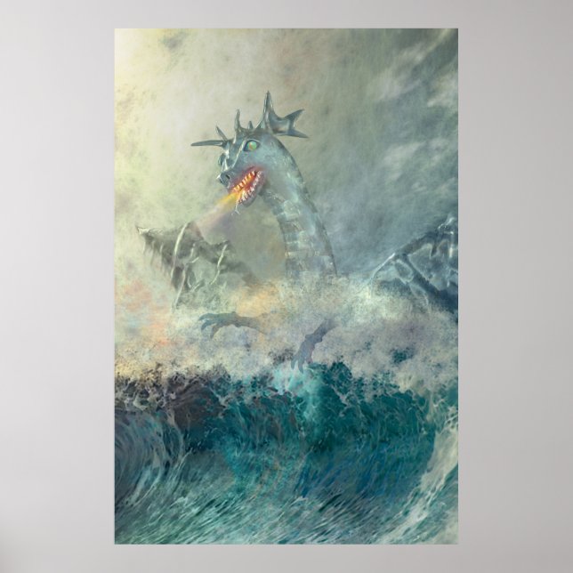 Póster Dragão de Água Chinês (Frente)