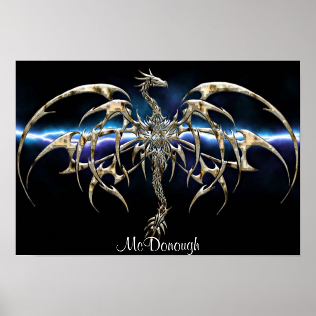 Póster Dragão de Bronze no Céu dos Relâmpagos (Frente)