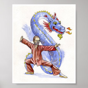 Póster Dragão de Kung Fu