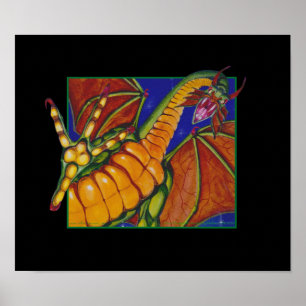 Poster Dragão de MtG Shivan