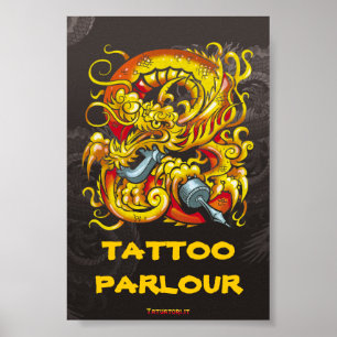Póster Dragão de Tattooer