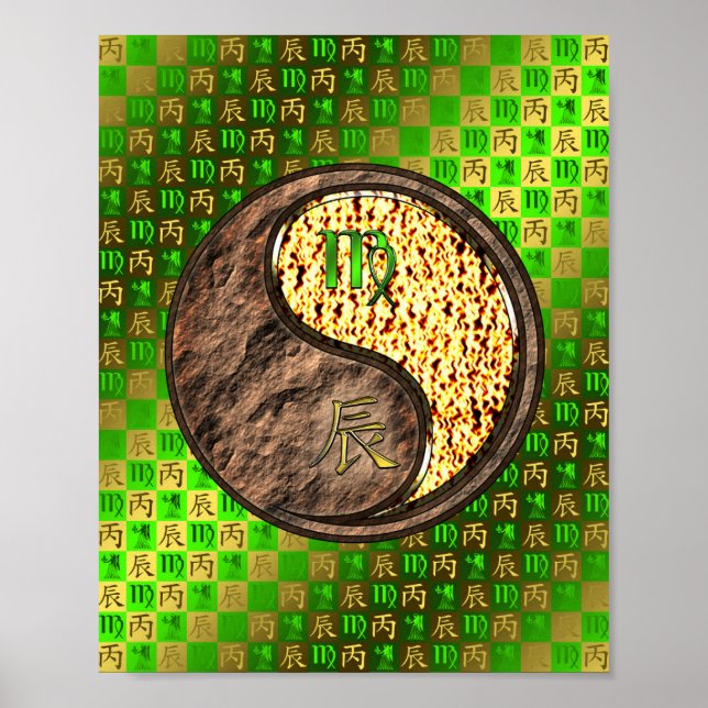 Poster Dragão de Virgem e Fogo (Frente)