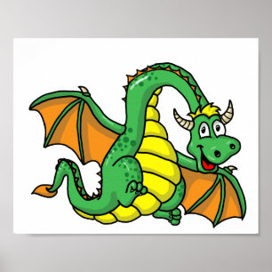 Póster Dragão do bebê