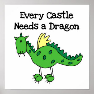 Póster Dragão do castelo