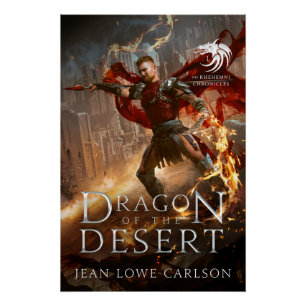 Póster Dragão do Cobrir de Arte do Livro do Deserto Poste