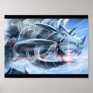 Póster Dragão do samurai e do gelo