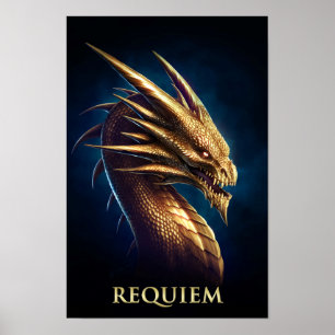Póster Dragão Dourado de "Laira" do Requiem