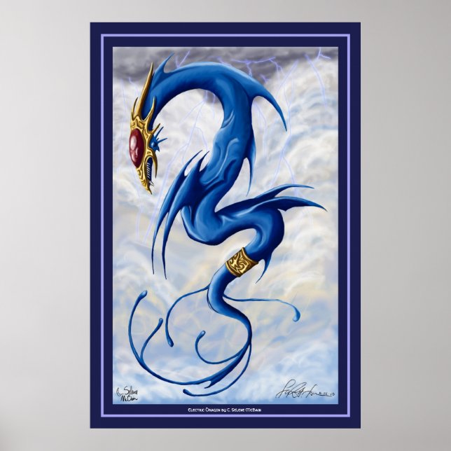 Póster Dragão elétrico (Frente)