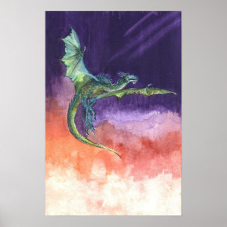 Poster Dragão em alta velocidade