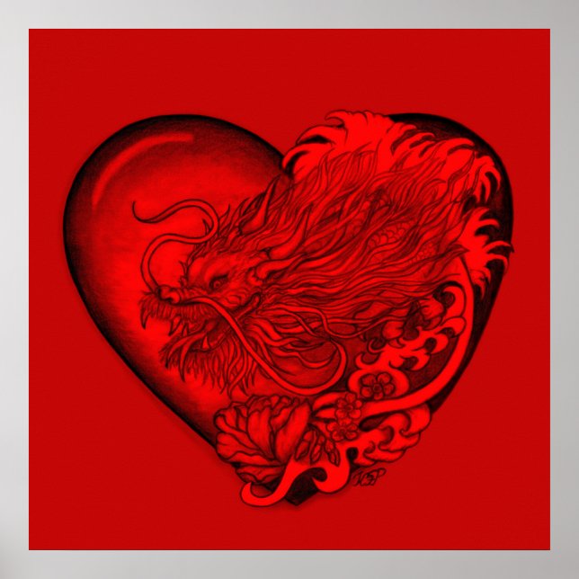 Poster Dragão Heart (Frente)