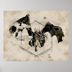 Póster Dragão Horntail Húngaro