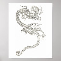 Dragão japonês, dragão, fantasia, desenho