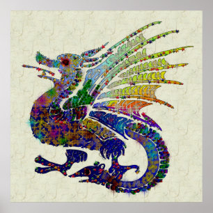 Poster Dragão Jeweled