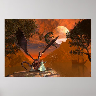 Póster Dragão mágico