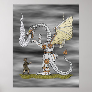 Poster Dragão mecânico
