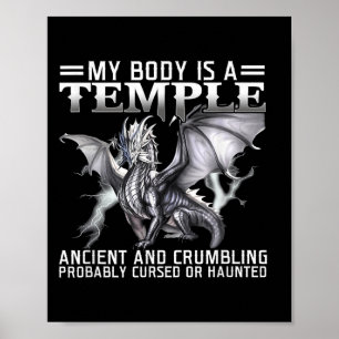 Poster Dragão Meu Corpo É Um Antigo Aclusor De Sono