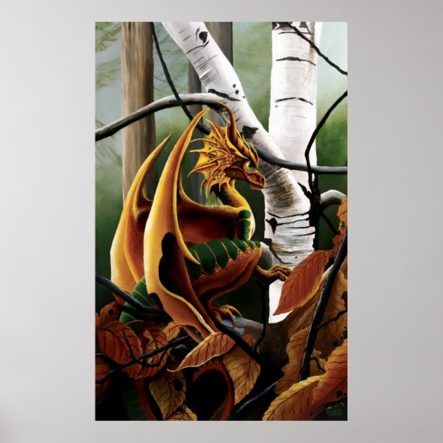 Póster Dragão nas Árvores (Frente)