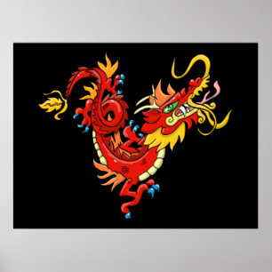 Poster Dragão Oriental