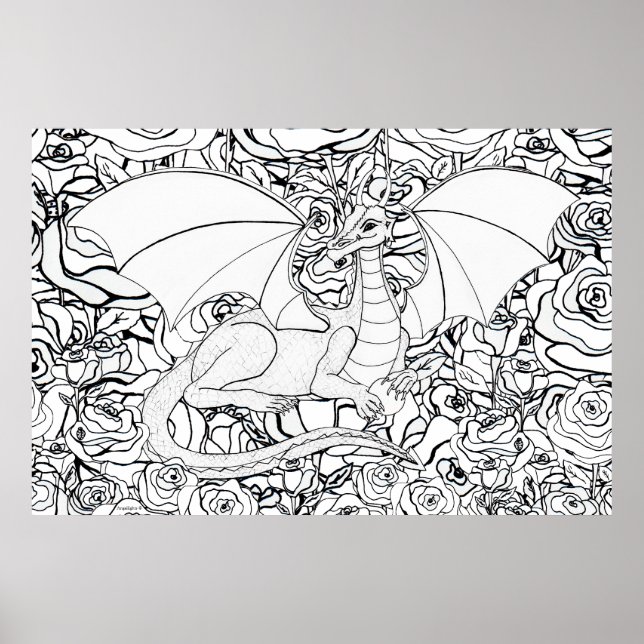 Poster Dragão Tecelão de Sonhos (Frente)