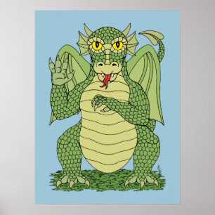 Póster Dragão Verde