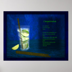 Póster Dragões - Bar de coquetel: Caipirinha