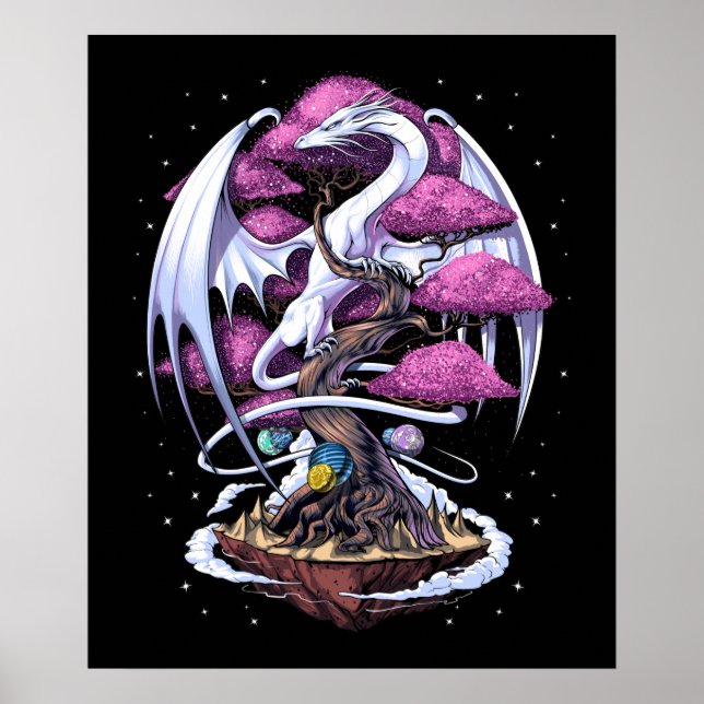 Poster Dragon Cherry Blossom (Frente)